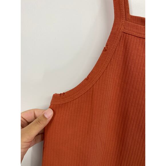 White Crow Womens Catalina Coral Distressed High Neck Tank Top NEW Size Medium - Picture 8 of 11